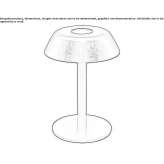 Metalowa lampa stołowa LED Omissy