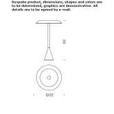 Cordless aluminum LED table lamp Ravarino