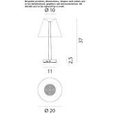 Wireless LED table lamp Torrioni