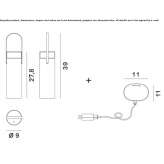 Wireless LED table lamp Fairdale