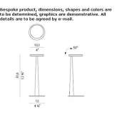 Adjustable LED table lamp in die-cast aluminum Dearham