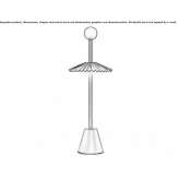Aluminiowa lampa stołowa LED Matejce