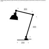 Adjustable LED table lamp with metal arm and swing arm Pegnitz