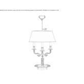 Bronze table lamp Mehamn