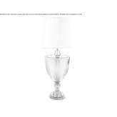 Crystal and fabric table lamp Mehamn