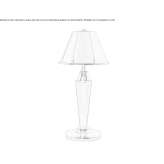 Wireless, rechargeable brass LED table lamp Radeni