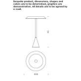 Aluminum LED table lamp Ravarino