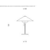 Metal table lamp Guapiacu