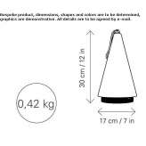 Bezprzewodowa lampa stołowa z materiałów pochodzących z recyklingu Fakenham