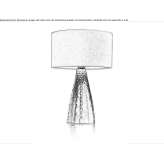 Glass table lamp Placitas