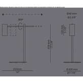 Adjustable metal table lamp Czyzew