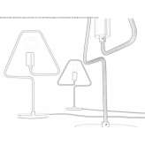 Metal table lamp Cubas