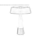 LED table lamp made of blown glass Suhindol