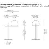 LED table lamp made of polyethylene Rowville