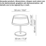 Halogen fabric table lamp Shpola