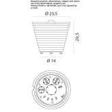 LED table lamp made of polycarbonate Annay