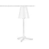 Satin brass table lamp Ocos