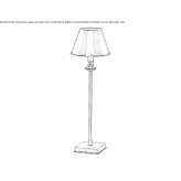 Brass LED table lamp Alanno