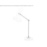 Adjustable metal LED table lamp Donzella