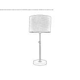 Height adjustable table lamp Lapeer