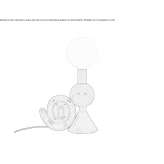 Ceramic table lamp Orta