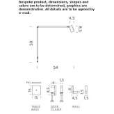 Adjustable aluminum LED table lamp Genc