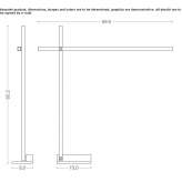 Aluminiowa lampa stołowa LED z możliwością regulacji wysokości Dipperz