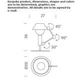 Adjustable steel table lamp Lobnitz