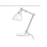 Adjustable LED table lamp with metal arm and swing arm Pegnitz