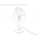 Metalowa lampa stołowa Sudley