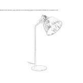 Adjustable glass table lamp Picayune