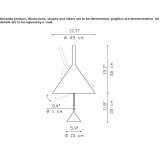 Regulowana metalowa lampa stołowa Noha