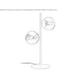 Glass table lamp Ockelbo