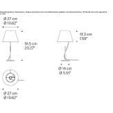 LED table lamp made of paper and metal Parkes