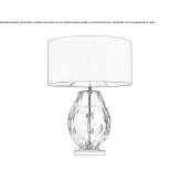 Crystal table lamp Margita