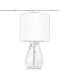 Lampa stołowa ze szkła Murano Frasne
