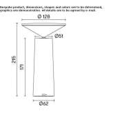 Adjustable aluminum LED table lamp Skulsk