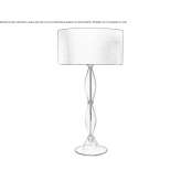 Murano glass table lamp Mayenne