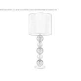 Lampa stołowa ze szkła Murano Couvet