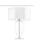 Lampa stołowa ze szkła Murano Frasne
