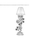 Lampa stołowa z kutego żelaza Nadvirna