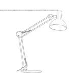 Adjustable metal desk lamp Avanca