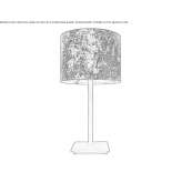 Metalowa lampa stołowa Ticino