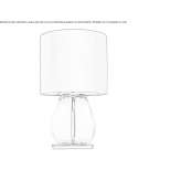 Murano glass table lamp Frasne