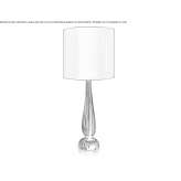 Lampa stołowa ze szkła Murano Davutlar