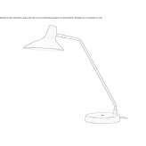 Adjustable metal desk lamp Yffiniac