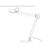 Metalowa lampa biurkowa LED Sheksna