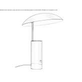 Adjustable marble table lamp Lohne