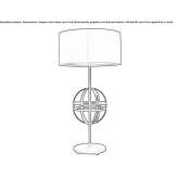 Metal table lamp Hrinova