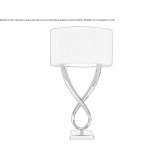 Metal table lamp Vlasikha